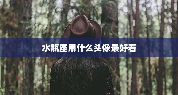 水瓶座用什么头像最好看