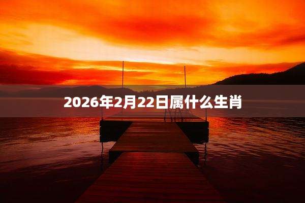 2026年2月22日属什么生肖