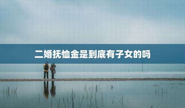 二婚抚恤金是到底有子女的吗