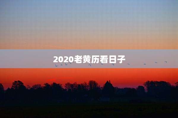 2020老黄历看日子