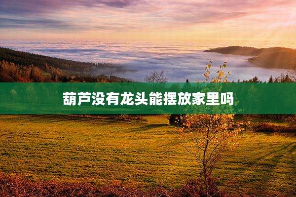 葫芦没有龙头能摆放家里吗