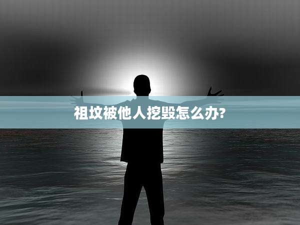 祖坟被他人挖毁怎么办?
