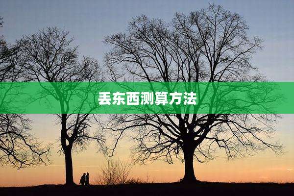 丢东西测算方法