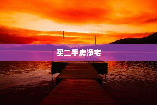 买二手房净宅