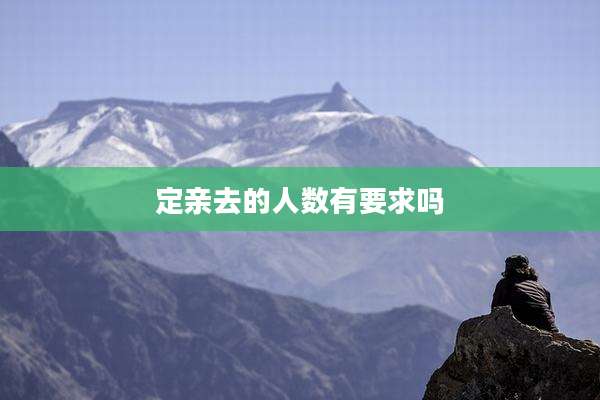定亲去的人数有要求吗