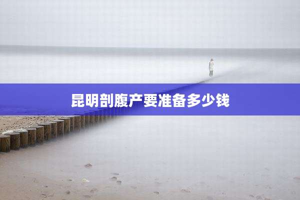 昆明剖腹产要准备多少钱