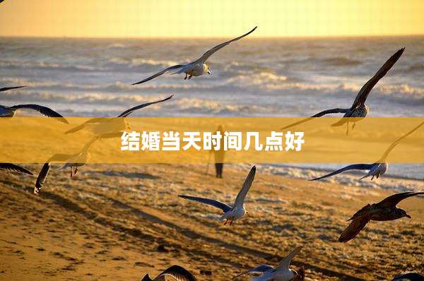 结婚当天时间几点好