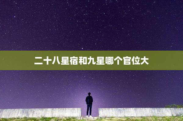 二十八星宿和九星哪个官位大