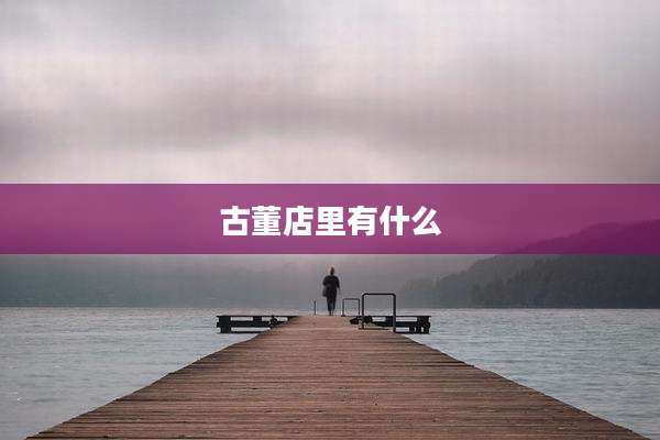 古董店里有什么