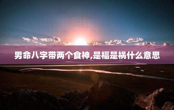 男命八字带两个食神,是福是祸什么意思
