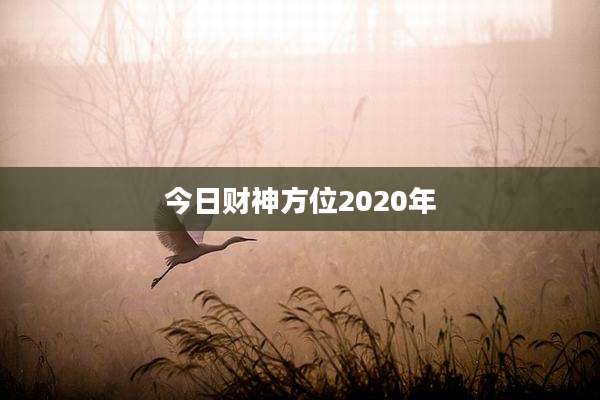 今日财神方位2020年