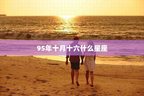 95年十月十六什么星座