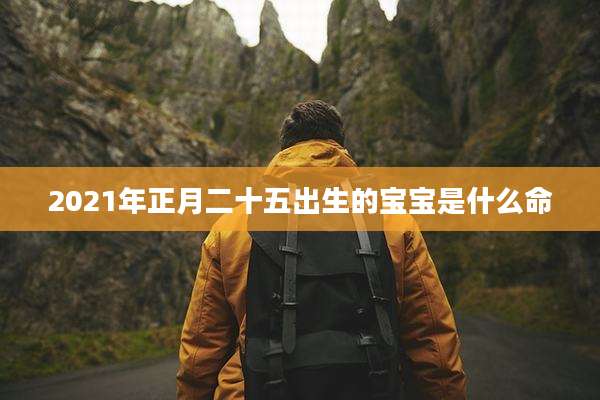 2021年正月二十五出生的宝宝是什么命