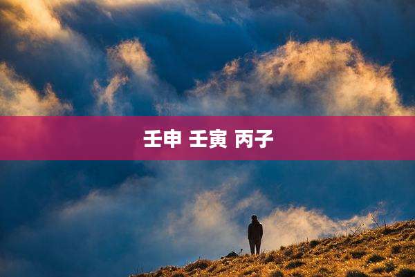 壬申 壬寅 丙子