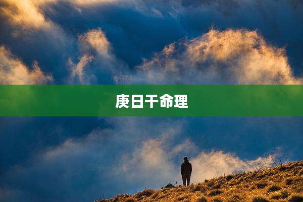 庚日干命理