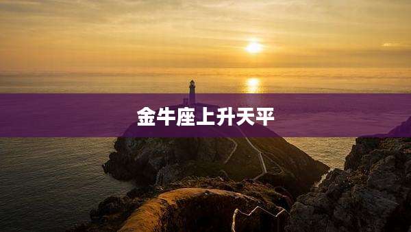 金牛座上升天平