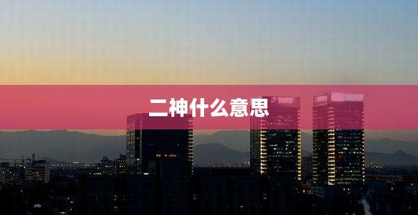 二神什么意思