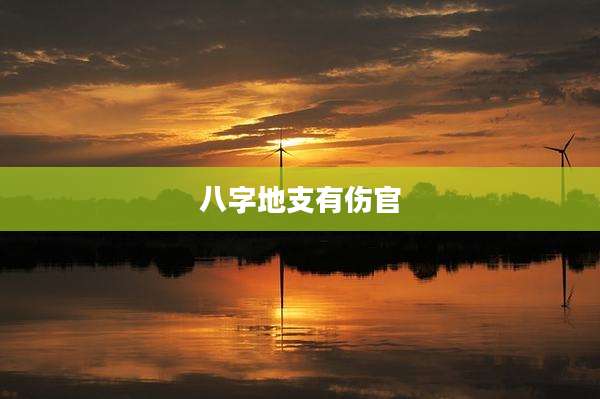 八字地支有伤官