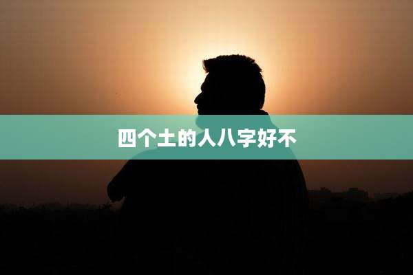 四个土的人八字好不