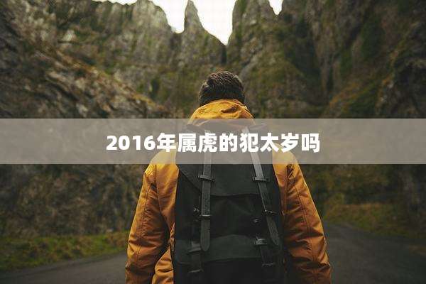2016年属虎的犯太岁吗