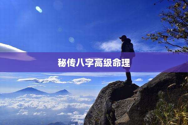 秘传八字高级命理