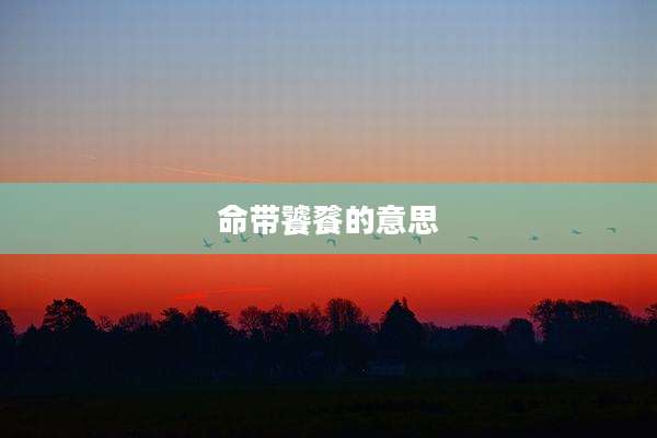 命带饕餮的意思
