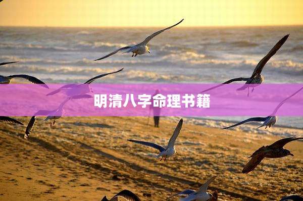 明清八字命理书籍