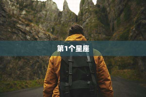 第1个星座