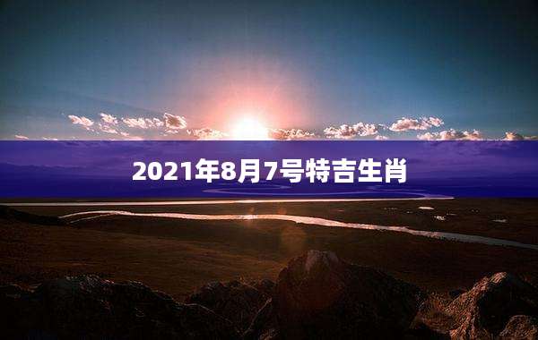 2021年8月7号特吉生肖