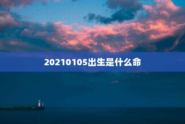 20210105出生是什么命