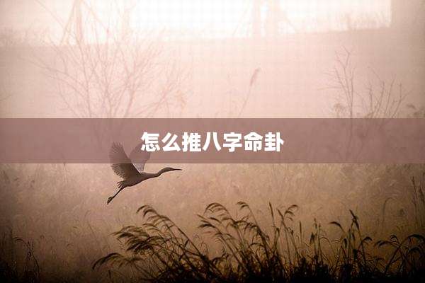 怎么推八字命卦
