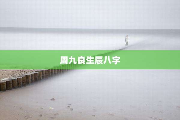 周九良生辰八字