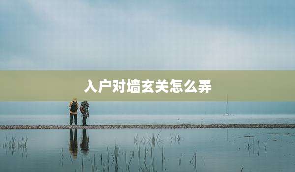 入户对墙玄关怎么弄