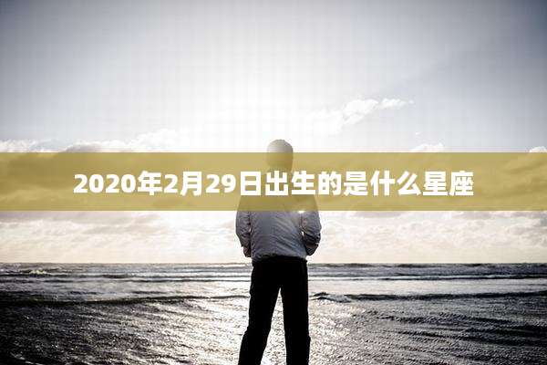2020年2月29日出生的是什么星座