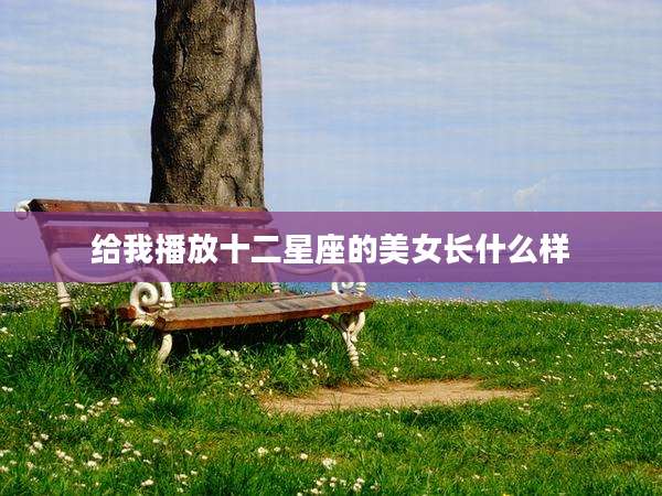 给我播放十二星座的美女长什么样