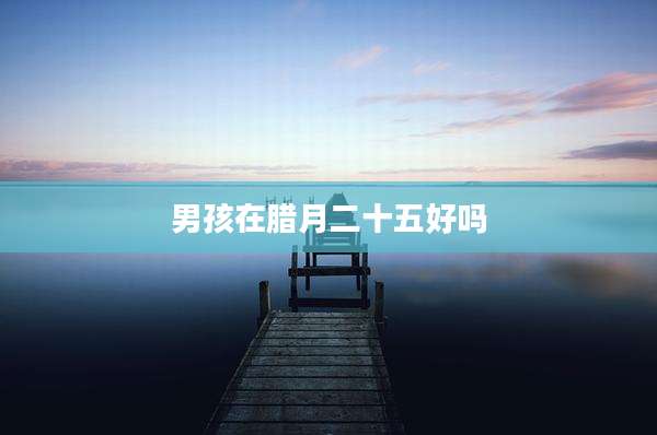 男孩在腊月二十五好吗