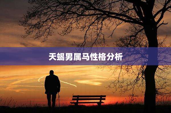 天蝎男属马性格分析
