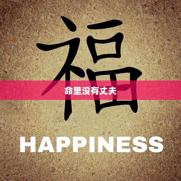 命里没有丈夫