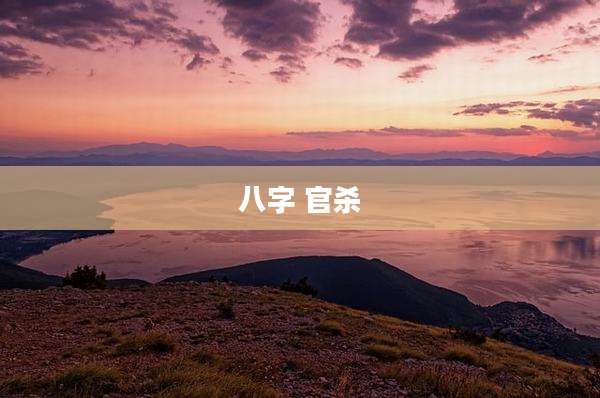八字 官杀