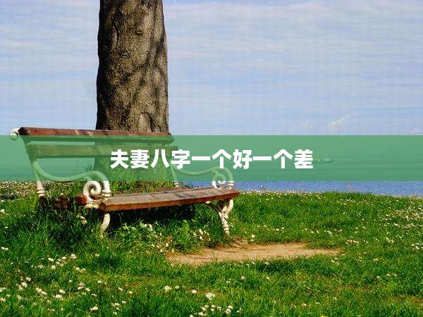 夫妻八字一个好一个差