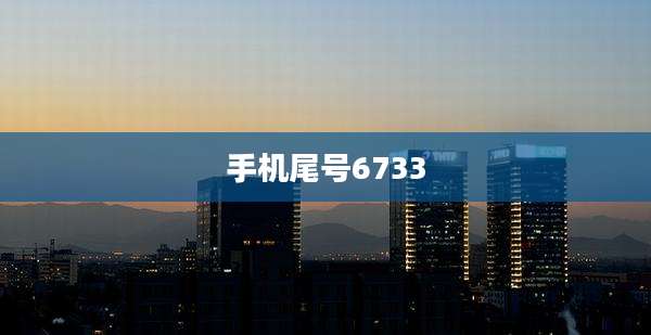 手机尾号6733