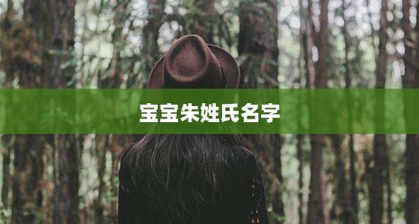 宝宝朱姓氏名字