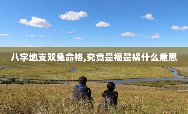 八字地支双兔命格,究竟是福是祸什么意思