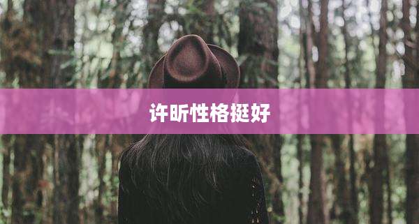 许昕性格挺好