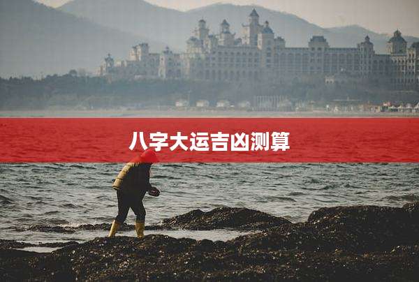 八字大运吉凶测算