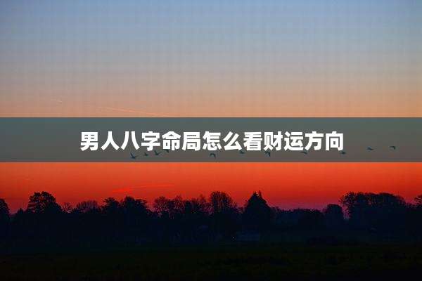 男人八字命局怎么看财运方向