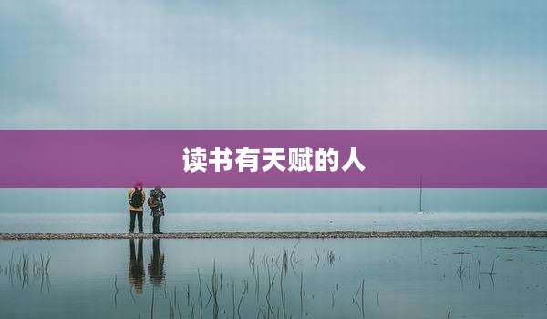 读书有天赋的人
