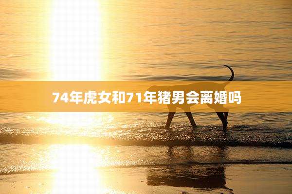 74年虎女和71年猪男会离婚吗