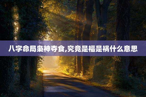八字命局枭神夺食,究竟是福是祸什么意思