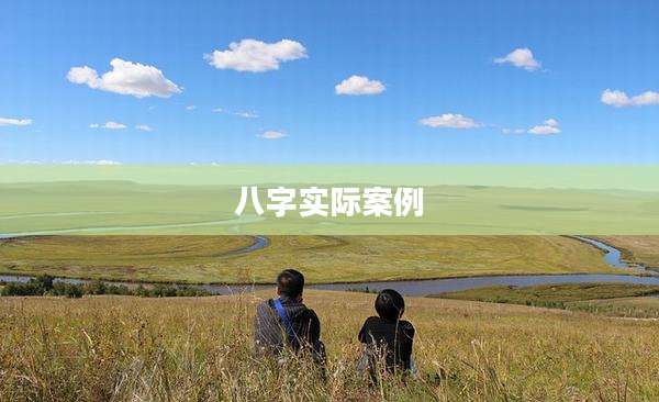 八字实际案例